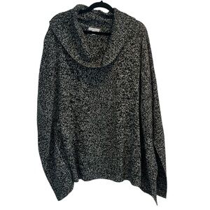 NY & Company | EUC Marled Cowl Neck Poncho Sweater